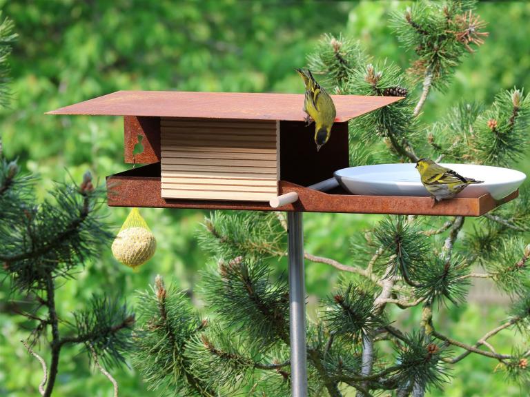 VHT-15-R-Bird-feeder-bath-corten steel