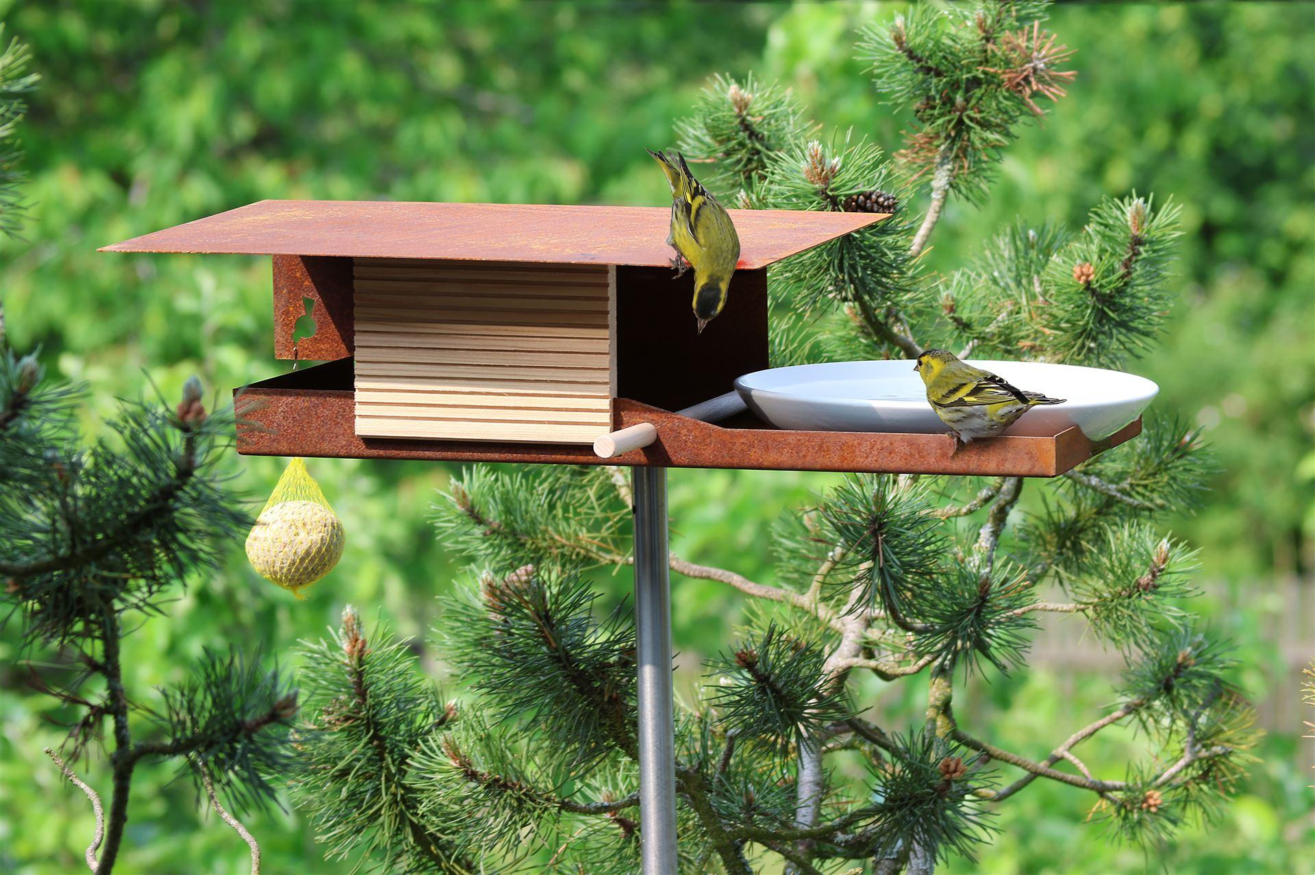 VHT-15-R-Bird-feeder-bath-corten steel