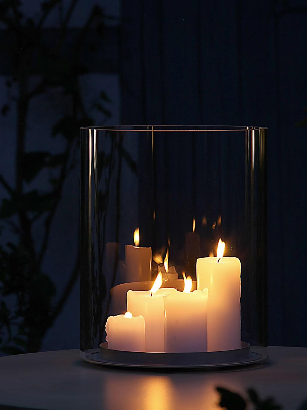 CandleTube Windlicht für Stumpenkerzen